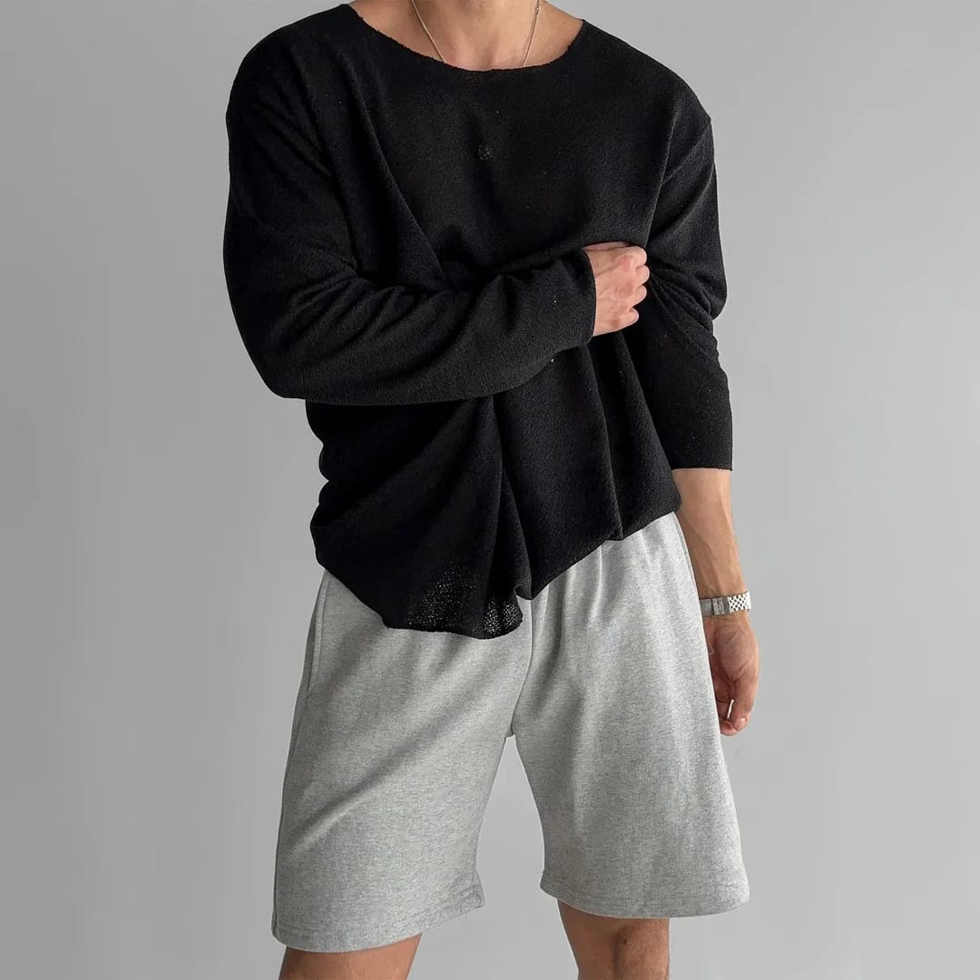 Bjørn™ | Andningsbar Stickad Långärmad Tröja